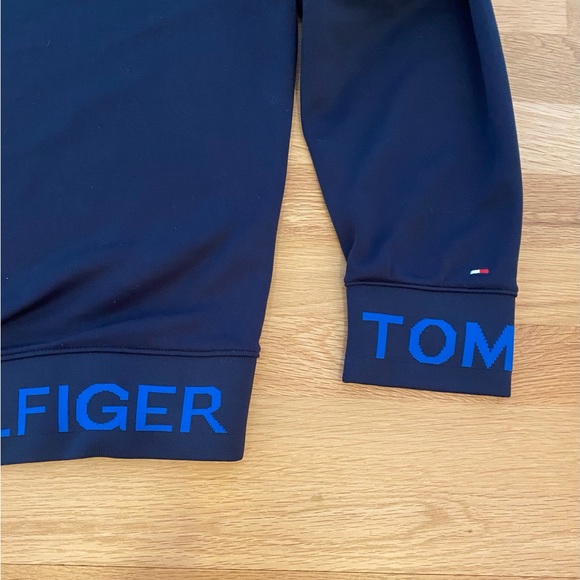 TOMMY HILFIGER Mens Andrew Crew Navy Sweatshirt / Size S - Picture 3 of 10